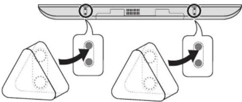 TECHNICS SBT200 - Using the supplied stand - 2