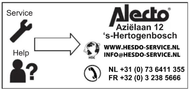 ALECTO DSS80 - LA GARANTIE EXPIRE: - 1