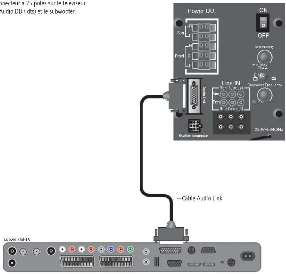 LOEWE Centerspeaker I Compose - Câblage Tâleviseur Loewe Flat-TV (L27xx/SL1xx) - Individual Sound - 1