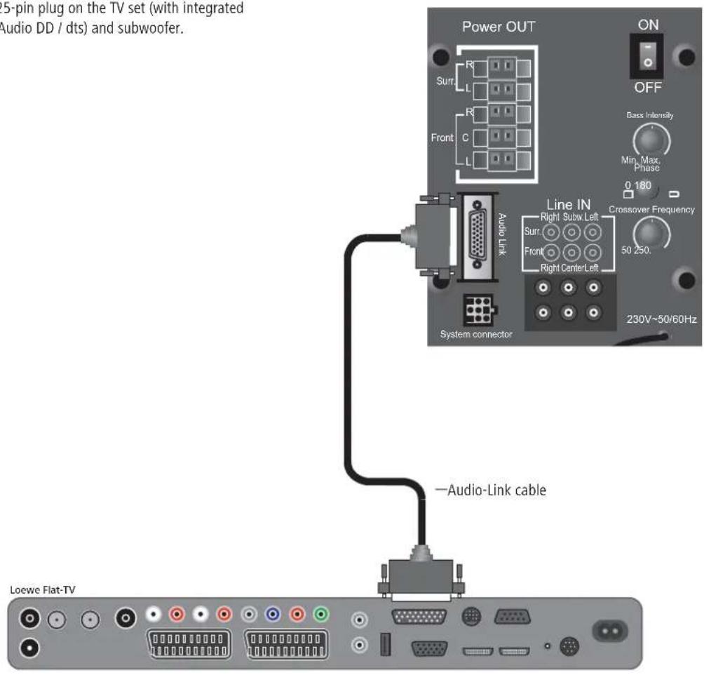 LOEWE Centerspeaker I Compose - Wiring Loewe Flat-TV (L27xx/SL1xx) - Individual Sound - 1