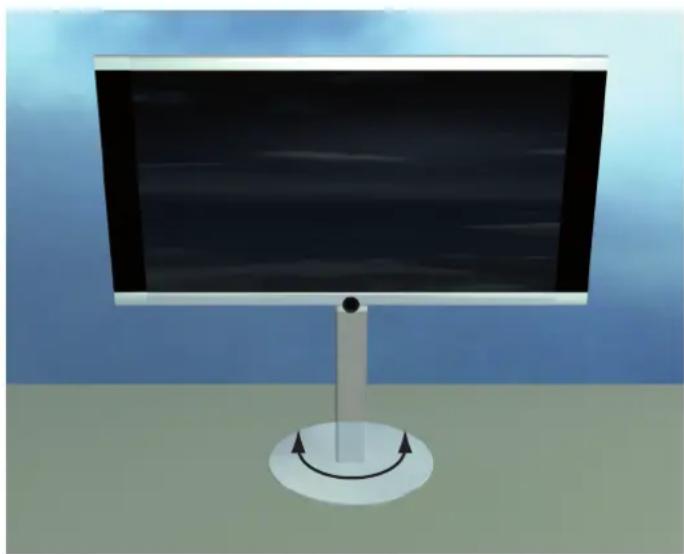 LOEWE Center Floor Stand I Compose - Drehen des TV-Gerätes - 1