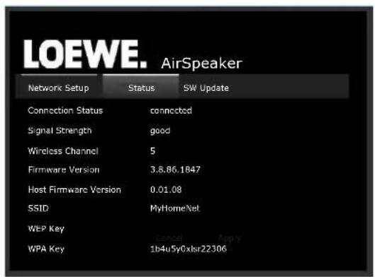 LOEWE AirSpeaker ID - Ajustes de red - 1