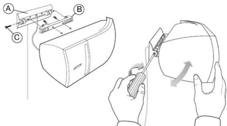 BOSE VCS30 Series II - Mounting your speakers on a wall - 1