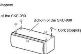 ONKYO SKSHT978THX - Using the Cork Stoppers for a More Stable Platform - 2