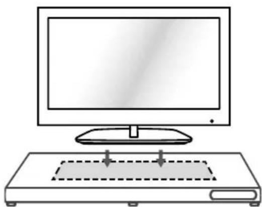 MEDION LIFE E67025 MD 84955 - Placering af et fj ernsyn eller en skærm på Soundbase - 1