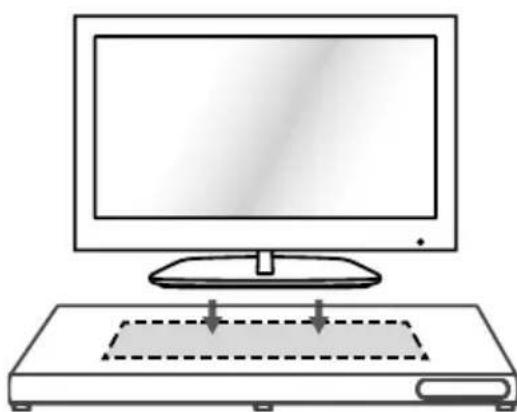 MEDION LIFE E67025 MD 84955 - Fernseher oder Monitor auf die Soundbase stellen - 1