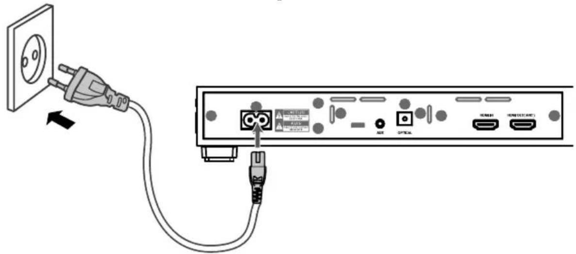 MEDION LIFE E67025 MD 84955 - Soundbase aansluiten op hetlichtnet - 1