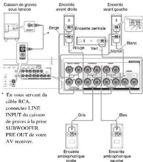 ONKYO HTP678 - Précautions lors de la connexion des enceintes - 1