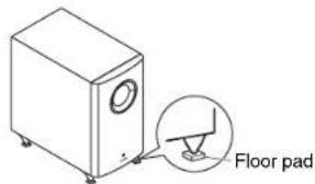 ONKYO HTP678 - Using the Floor Pads for Subwoofer - 1