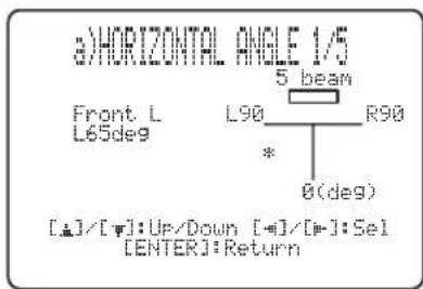 YAMAHA HTY7030 - HORIZONTAL ANGLE (Horizontal angle) - 2
