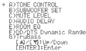 YAMAHA HTY7030 - 1) SOUND MENU - 1