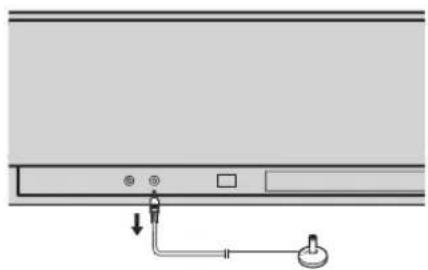 YAMAHA HTY7030 - Haal de meegeleverde IntelliBeam microfoon uit de INTELLIBEAM MIC aansluiting op het voorpaneel. - 1