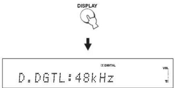 YAMAHA HTY7030 - Anzeige der Informationen über die Eingangsquelle - 3