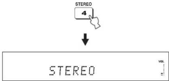 YAMAHA HTY7030 - Нажмите STEREO для выбора 2-канального стереофонического воспроизведения в качестве режима луча. - 1