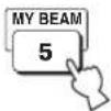 YAMAHA HTY7030 - Appuyez, pendant au moins deux secondes, sur MY BEAM. - 1