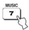 YAMAHA HTY7030 - Press MUSIC, MOVIE, or SPORTS to select the desired CINEMA DSP program. - 1