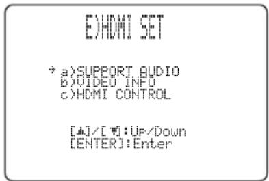 YAMAHA HTY7030 - ■ HDMI SET (HDMI settings) - 1
