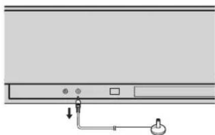 YAMAHA HTY7030 - Disconnect the IntelliBeam microphone from the INTELLIBEAM MIC jack on the front panel. - 1