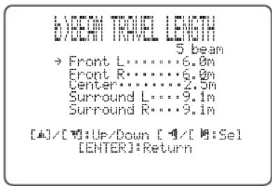YAMAHA HTY7030 - BEAM TRAVEL LENGTH (Färdlängd för strålar) - 2