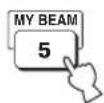 YAMAHA HTY7030 - Press and hold MY BEAM for more than two seconds. - 1