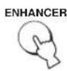 YAMAHA HTY7030 - Press ENHANCER to select the Music Enhancer. - 1
