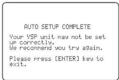 YAMAHA HTY7030 - Press ENTER to confirm the results or press RETURN to cancel the results. - 2