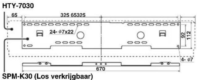 YAMAHA HTY7030 - ■ Bij gebruik van een metalen wandbeugel - 2