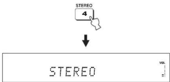 YAMAHA HTY7030 - Drücken Sie STEREO, um 2-Kanal-Stereowiedergabe als Schallstrahlmodus zu wählen. - 1
