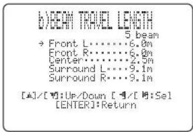 YAMAHA HTY7030 - BEAM TRAVEL LENGTH (Beam travel length) - 2