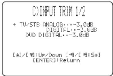 YAMAHA HTY7030 - ■ INPUT TRIM (Input trim) - 1