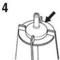 YAMAHA HTY7030 - ■ Assembling the supplied cardboard microphone stand - 4