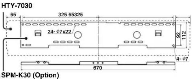 YAMAHA HTY7030 - ■ Using a metal wall bracket - 2