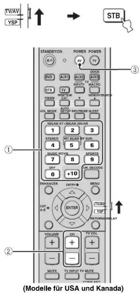 YAMAHA HTY7030 - ■ Betrieb Ihres STB (Kabel-TV/Satellitentuner) - 1