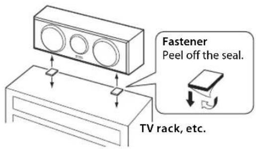 YAMAHA NSPA150 - Installing the center speaker - 1