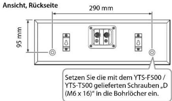 YAMAHA NSPA150 - Montage des Center-Lautsprechers an den Yamaha TV-Racks YTS-F500 und YTS-T500 - 1