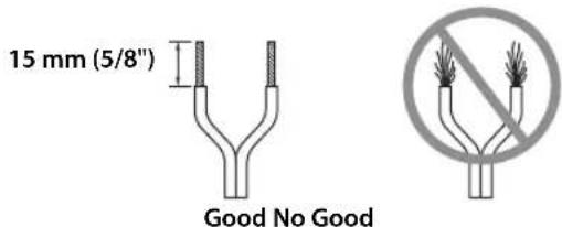 15 mm (5/8") Good No Good