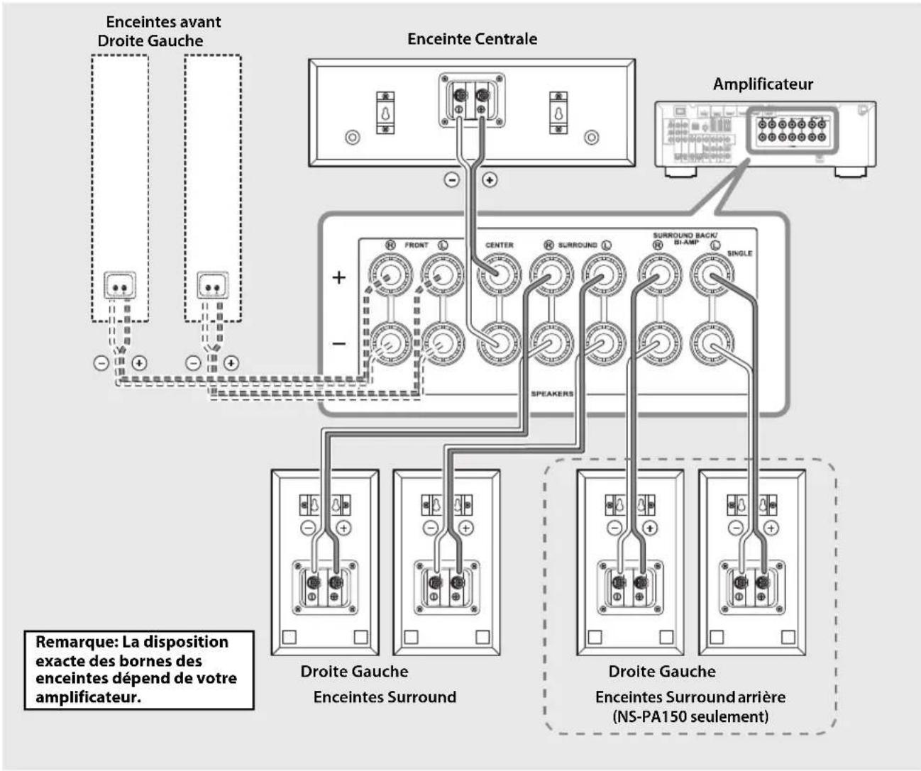 YAMAHA NSP150 - Diagramme de raccordement - 1