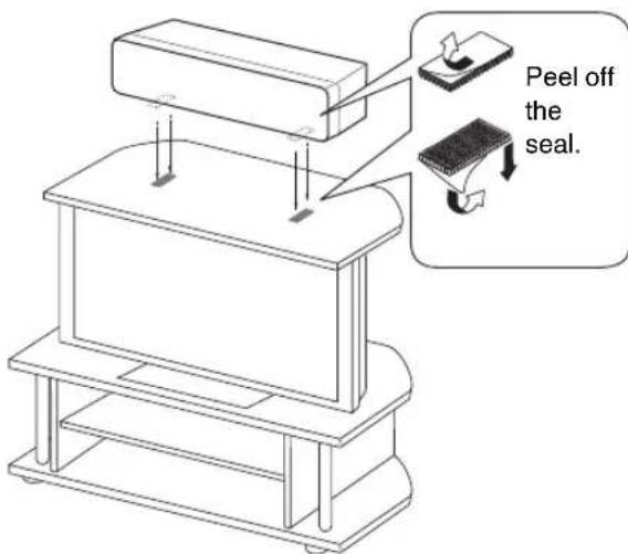 YAMAHA NSP270 - Positioning the center speaker (NX-C270) - 1