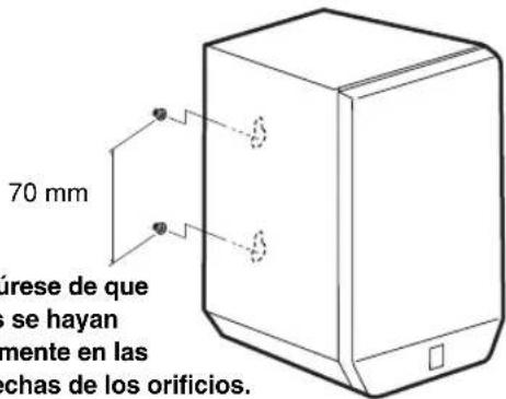 YAMAHA NSP270 - Para instalar los altavoces en una pared: - 2