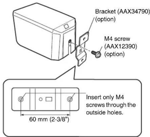 YAMAHA NSP270 - Installing the speakers on commercially available speaker stands: - 1