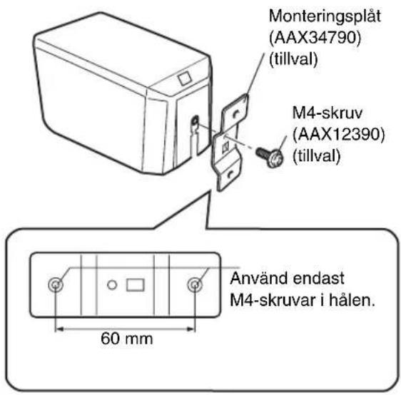 YAMAHA NSP270 - Montering av högtalarna på separat inköpta högtalarställ: - 1