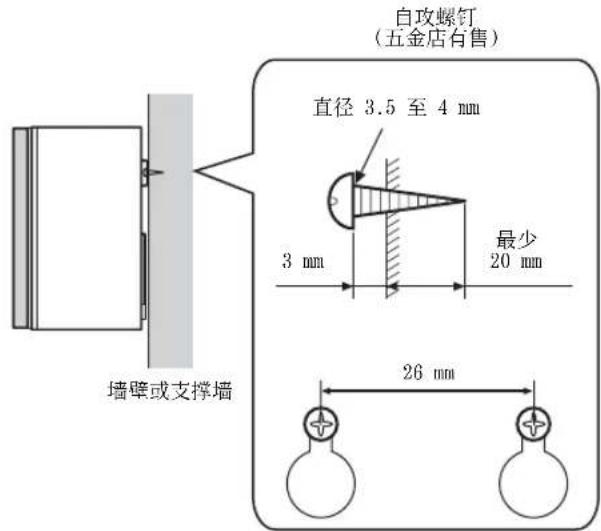 YAMAHA NSB310 - ■使用已安装的安装支架将扬声器安装在墙上 - 1