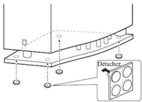 YAMAHA NSP330 - Positionnement du caisson de graves - 1