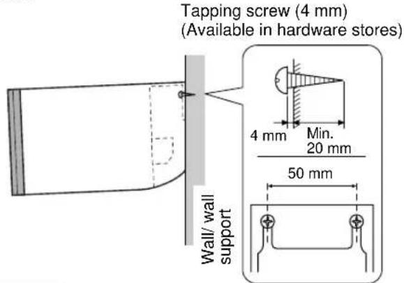 YAMAHA NSU40P - ■ Mounting the speakers on a wall - 1
