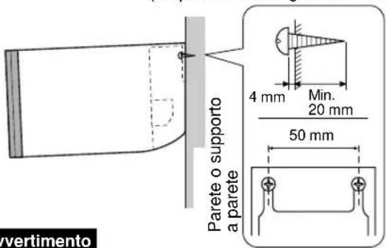 YAMAHA NSU40P - ■ Montaggio degli altoparlanti ad una parete - 1
