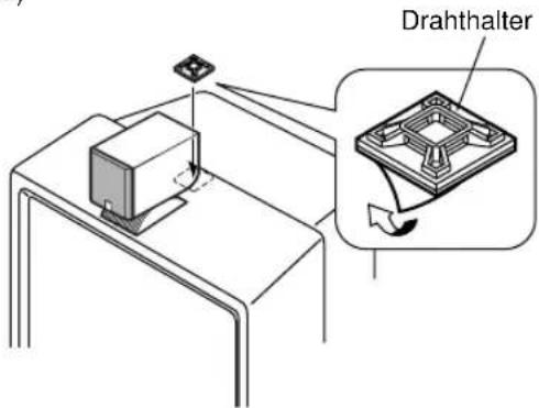 YAMAHA NSU40P - Die Centerlautsprecherbox zusammen mit dem Lautsprechergestell oben auf dem Monitor platzieren - 1