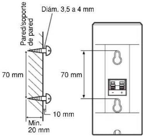 YAMAHA NSP230 - ■ Instalación de los altavoces traseros (y el altoz central trasero para NS-P236) - 1