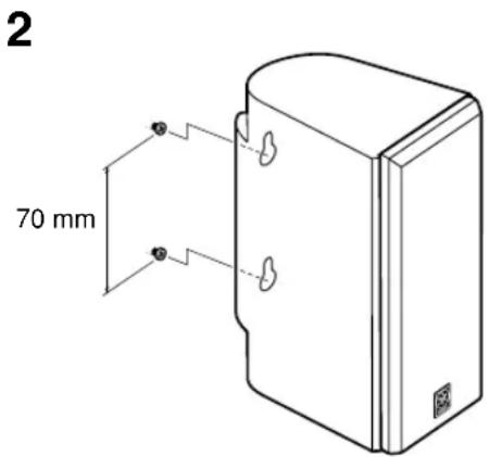 YAMAHA NSP230 - ■Bevestigen van dechterluidsprekers (enchyter-middenluidspreker voor NS-P236) - 2