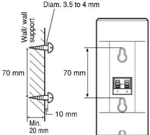 YAMAHA NSP230 - ■Mounting the rear speakers (and rear center speaker for NS-P236) - 1