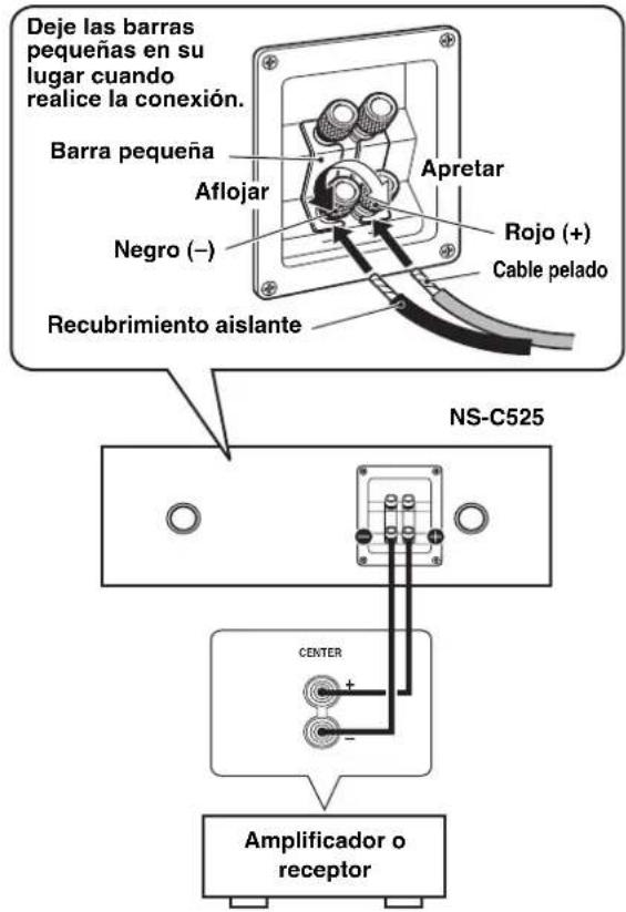 YAMAHA NSC525 - CONEXIONES CON EL AMPLIFICADOR - 1